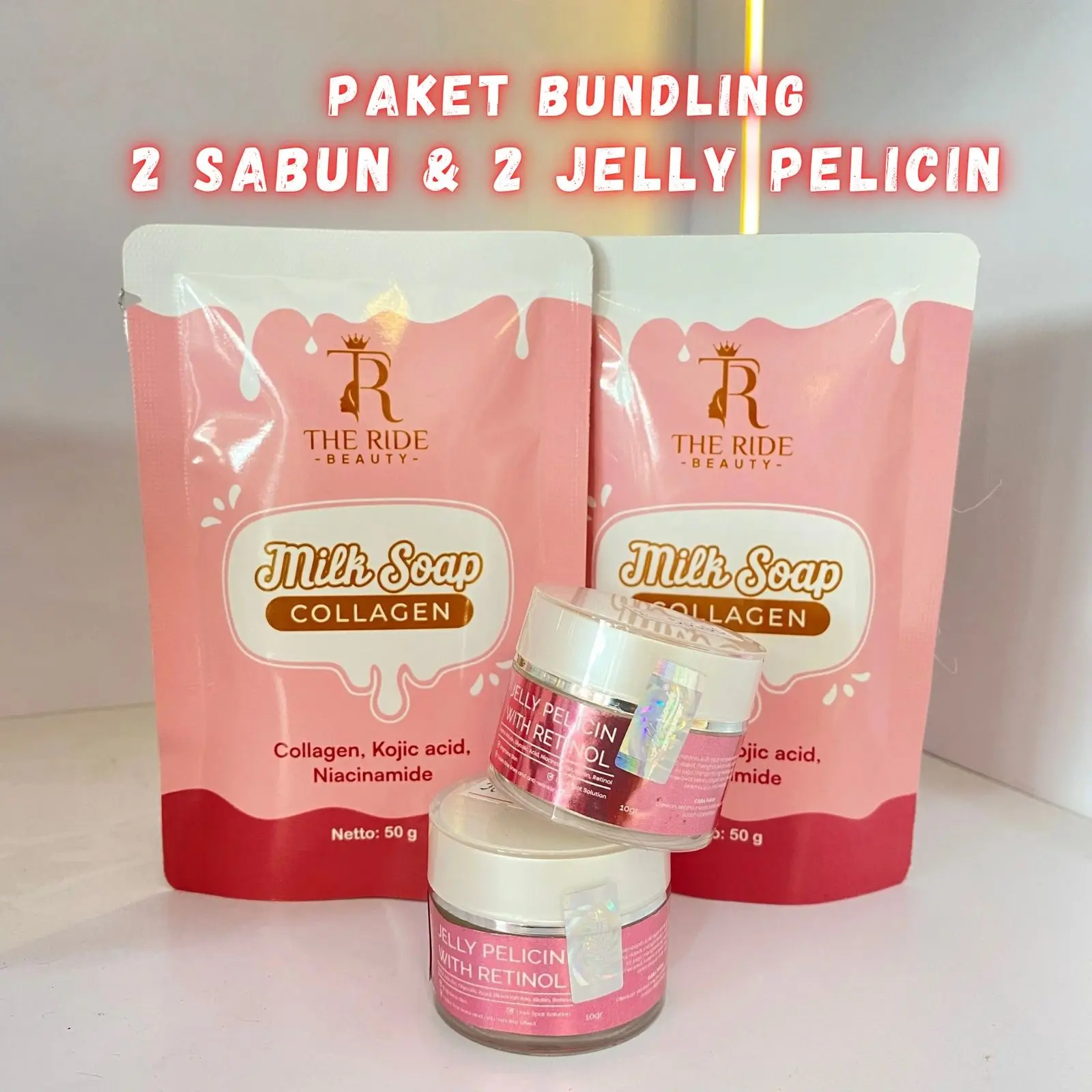 Jelly Pelicin With Milk Soap Collagen ( Bundling 2 Pcs )