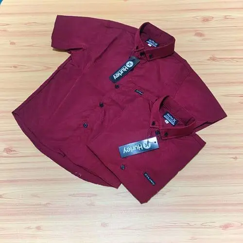 Kemeja Anak Laki Laki Coklat Lengan Pendek Premium Import/Kemeja Anak Laki Usia 1-14 tahun Terbaru/Pakaian anak Laki Laki Termurah Bisa Bayar Di Tempat 1
