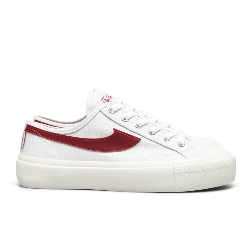 Sepatu Compass Retrograde White Red Pria Wanita Sneakers  Cod Bayar Di tempat Casual Canvas Kasual Merah Putih Shoes 2