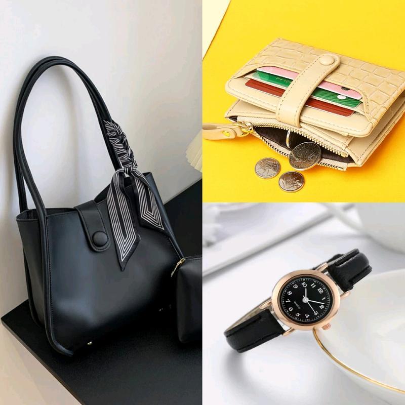 Set Hemat Totebag Florida + Dompet Genie + Jam Tangan Small Wanita - Selempang 4