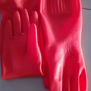 45cm S M L Sarung Tangan Karet / House Hold Gloves Panjang dan Tebal / Industrial Gloves Cleaning