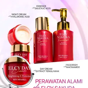 Elcy Sakura Whitening Series BPOM Skincare Perawatan Wajah lebih Cerah Glowing