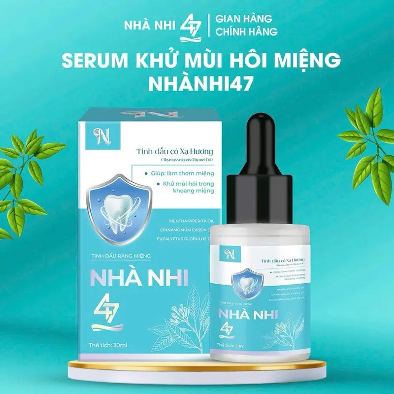 CHÍNH HÃNG - SERUM Khử Mùi Hôi Miệng NHÀ NHI47 - dạng Serum - Hàng chính hãng