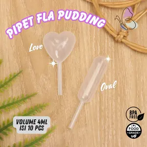 LKL - [ISI 10 PCS] Pipet Vla Pudding Mini Bahan Plastik Food Infuser 4ml