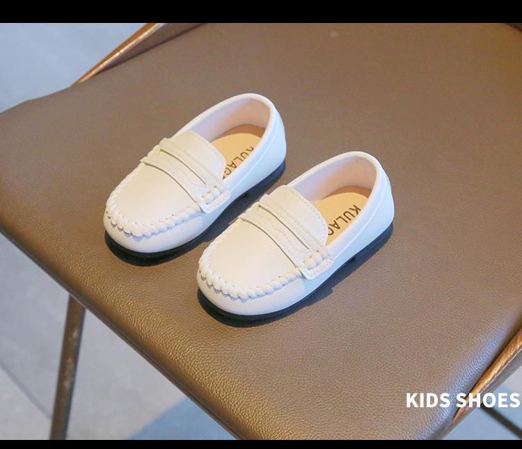 Product Introduction of Children Boys Leather Shoes 2024 Spring and Autumn Simple Slip-on Round-toe School Shoes Loafers Flats Moccasins Classic Formal 11