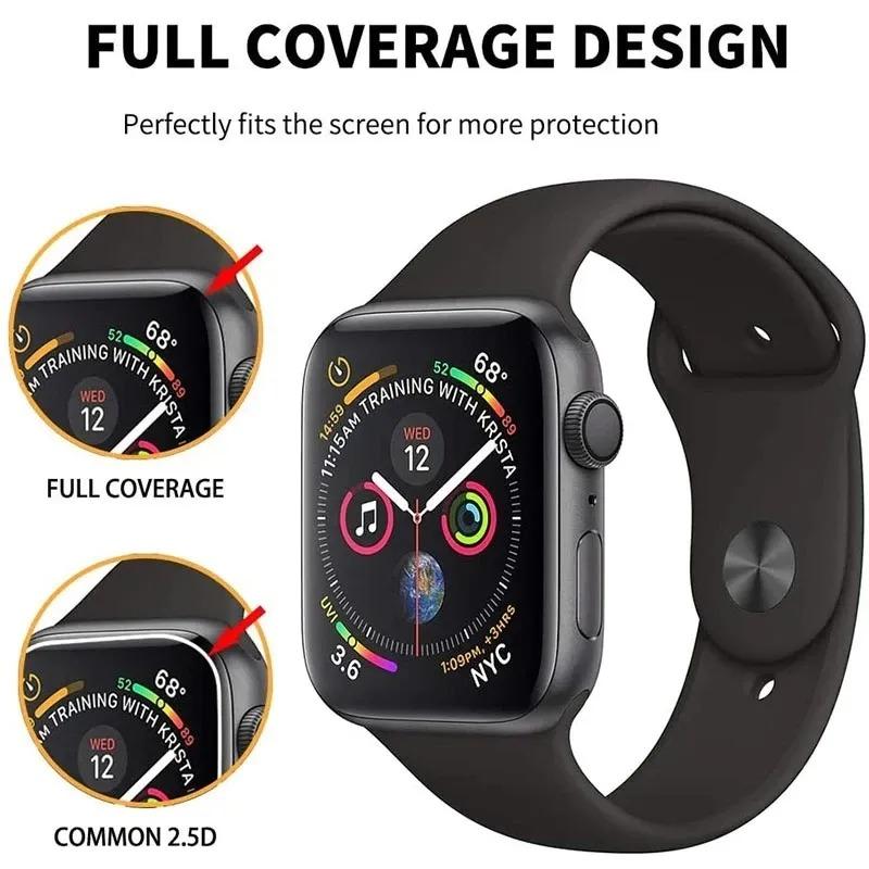 Miếng Bảo Vệ Màn Hình Cho Apple Watch Ultra 2 49Mm Dòng 9 41Mm 45Mm 7 6 SE 5 9 8 40MM 41MM 42MM 44MM 45MM 38MM Màng Gốm Cho iwatch Không Phải Kính 4