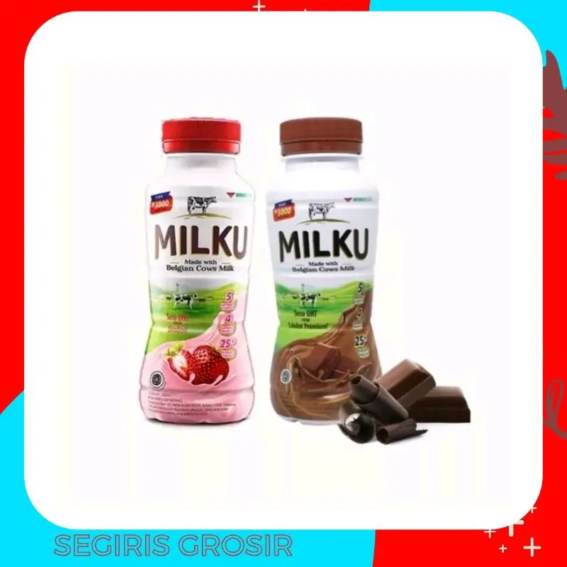 MILKU SUSU UHT COKLAT & STROWBERRY 0