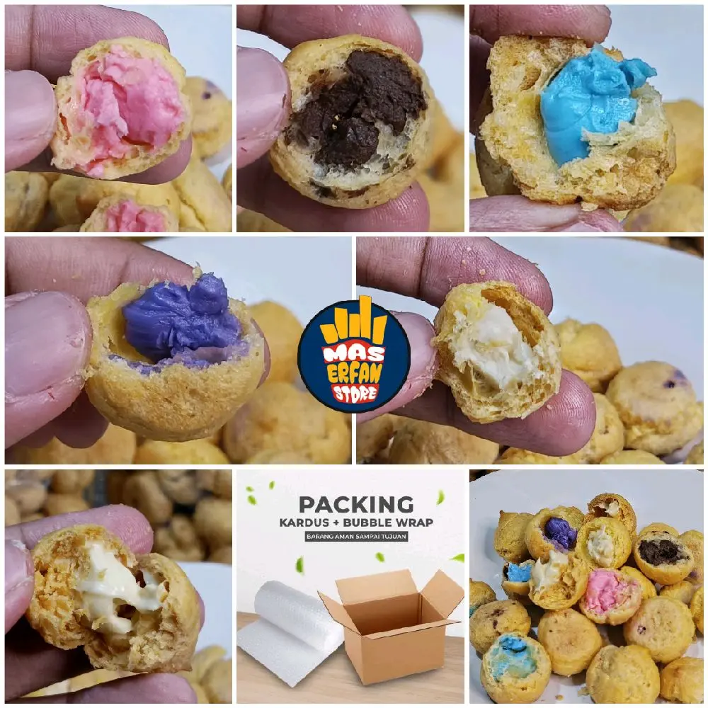 SOES KERING ISI SELAI COKLAT VIRAL MURAH