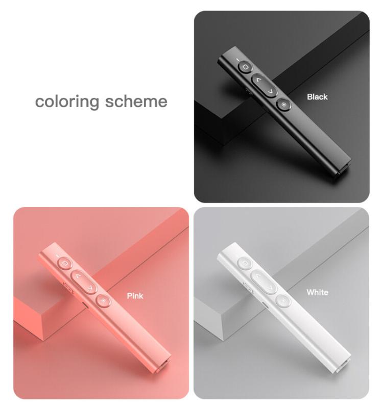 Product Introduction of 【SKIT】USB Wireless Laser Pointer Presentation Page Turning Remote Control, PPT PowerPoint Project Clicker 2.4GHz Wireless Remote Control for Mac/Win/Computer/Laptop, USB Rechargeable Presentation Clicker with Red Pointer 9