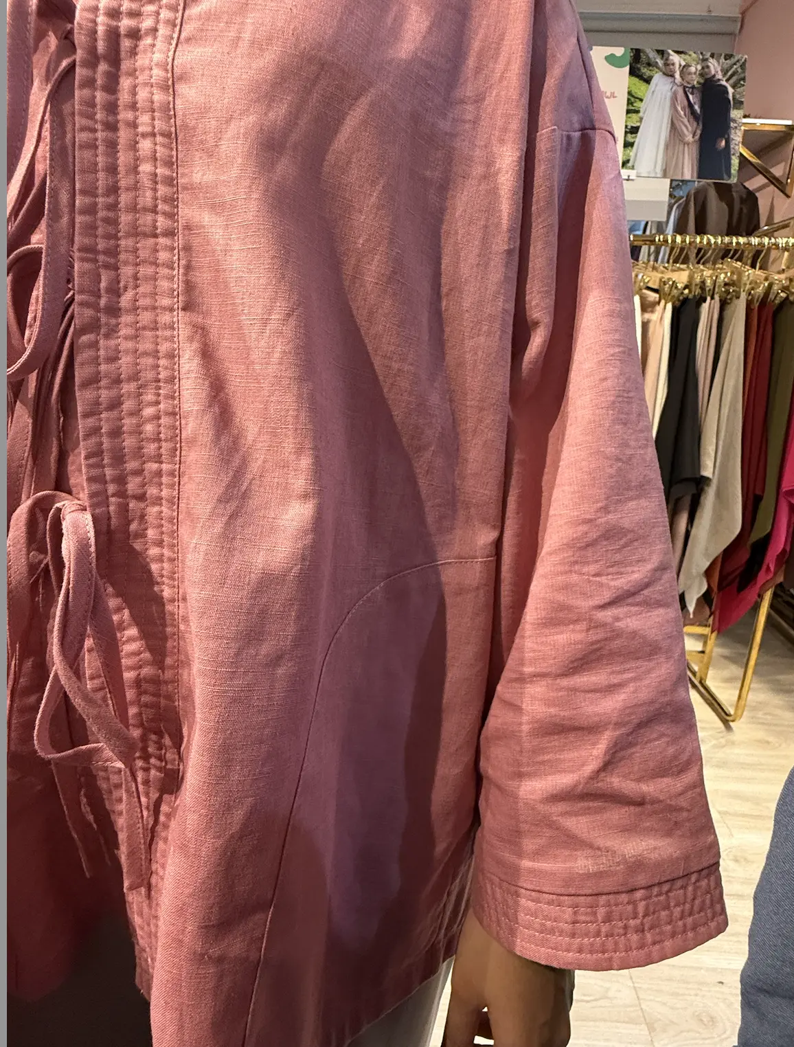 Hailey top, a kimono inspired coquette top