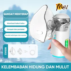 Mini Nebulizer/Wireless Mesh Nebulizer /Alat Terapi Pernapasan Inhaler Nebulizer  /SupplySinusitis Rhinitis /Portable Mesh Nebu Rechargable