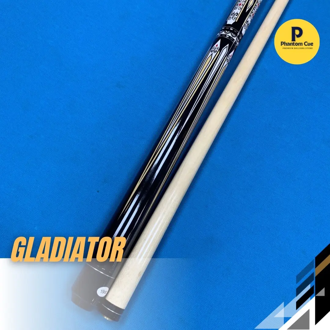 [BISA COD] STICK GLADIATOR STICK KAYU MOTIF KUNING STICK BILLIARD REKOMENDASI UNTUK PEMULA