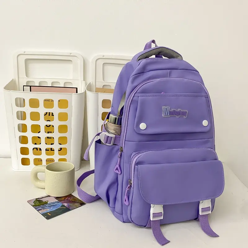 TAS ANAK SEKOLAH PEREMPUAN SD SMP SMA TAS SEKOLAH ANAK CEWEK MODEL IMPORT  RANSEL FASHION REMAJA CUTE RANSEL REMAJA CANTIK GAYA SIMPLE  RANSEL WANITA SIMPLE BANYAK RUANG 1