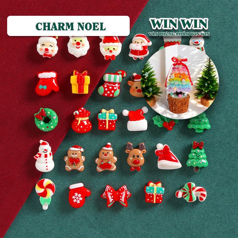  Charm Giáng sinh Charm mini Trang trí Cây thông Noel Trang trí Giáng sinh Nhiều mẫu Nhiều kích thước 
