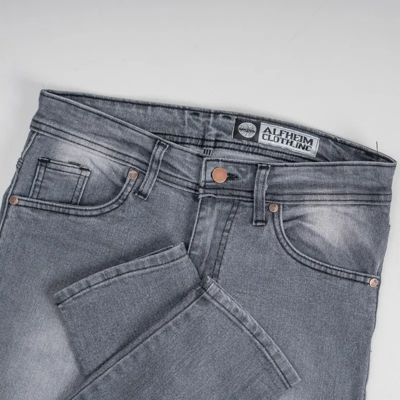 AlfheimCloth.Inc - Slim Fit Men Grey Washing Denim S, M, L, XL celana  Jeans Panjang SlimFit Stretch Slim Fit Pria Denim Men Skinny 3