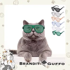 Aksesoris kacamata anjing dan kucing garis mini size untuk hewan pet