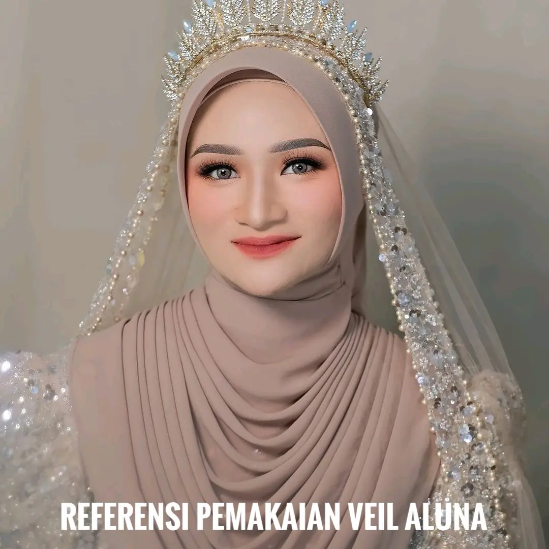 Veil 5cm/Aluna/Slayer pengantin/acc pengantin/headpiece/hiasan hijab Selendang