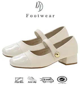 [DF FOOTWEAR] DF 721 Sepatu Oxford Sepatu Kerja Wanita Slip On Premium Quality Black Karet