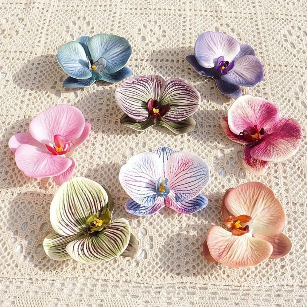 Personality DIY Jewelry Making Craft Simulated Flower Handmade Accessories Headdress Butterfly Orchid Flower Decoration Hairpin DIY