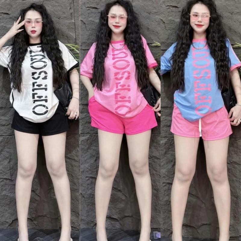 Đồ bộ nữ thun cotton su mềm đùi mặc nhà, set đồ nữ mặc nhà mùa hè dành cho nữ - HT1204 Set đồ nữ đi chơi