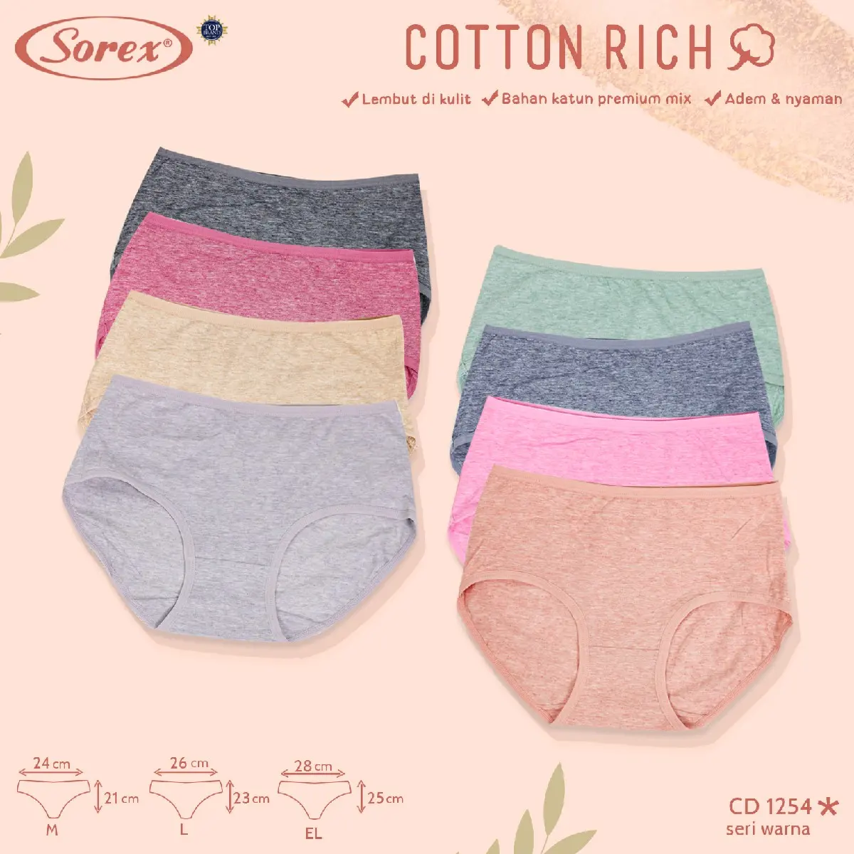 3PCS,6PCS SOREX CD KATUN HALUS 1254