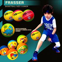Gambar Frasser Bola Basket Olahraga Basketball Karet Natural Rubber Original Size 3 5 6 7 Termurah BBS RB 01 - Bola Bsket sz 3 dari Frasser Kota Surabaya 2 Tokopedia