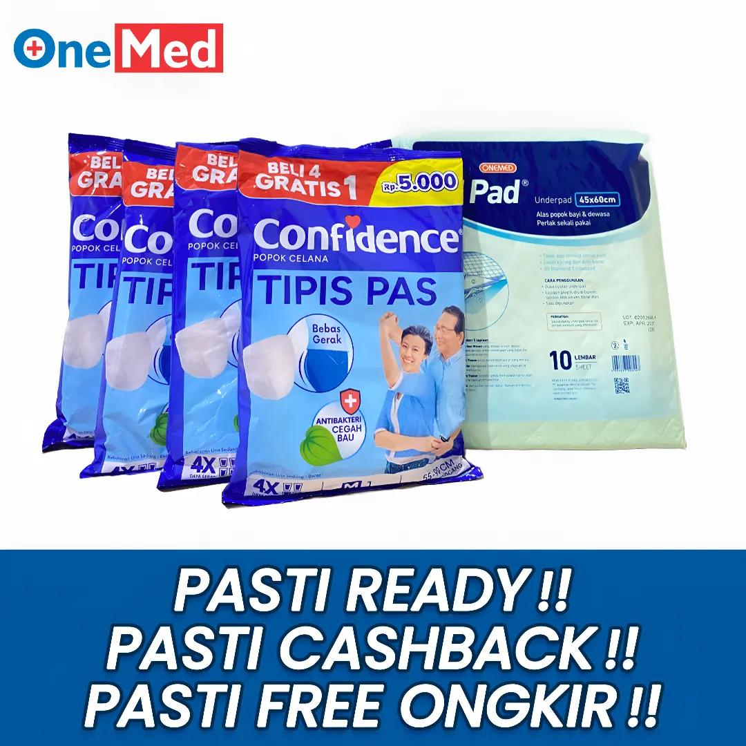 ONEMED UNDERPAD U PAD 45X60CM ALAS PERLAK POPOK OMPOL READY STOCK TERMURAH