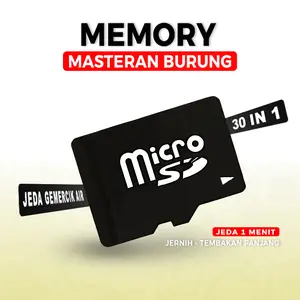 Memory Masteran Burung Kicau Jernih Tembakan Panjang 30 IN 1 Jeda Gemercik Air