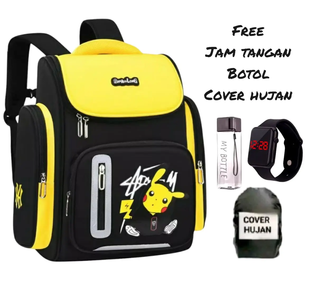 Tas Sekolah Anak Laki Laki TK SD Pokemon Viral/ Tas Anak Cowok TK SD Terbaru/ Tas Anak Sekolah TK SD/ Tas Anak Laki Laki Model Terbaru/ Tas Anak TK SD Viral/ Tas Anak Sekolah Viral Tiktok 2025