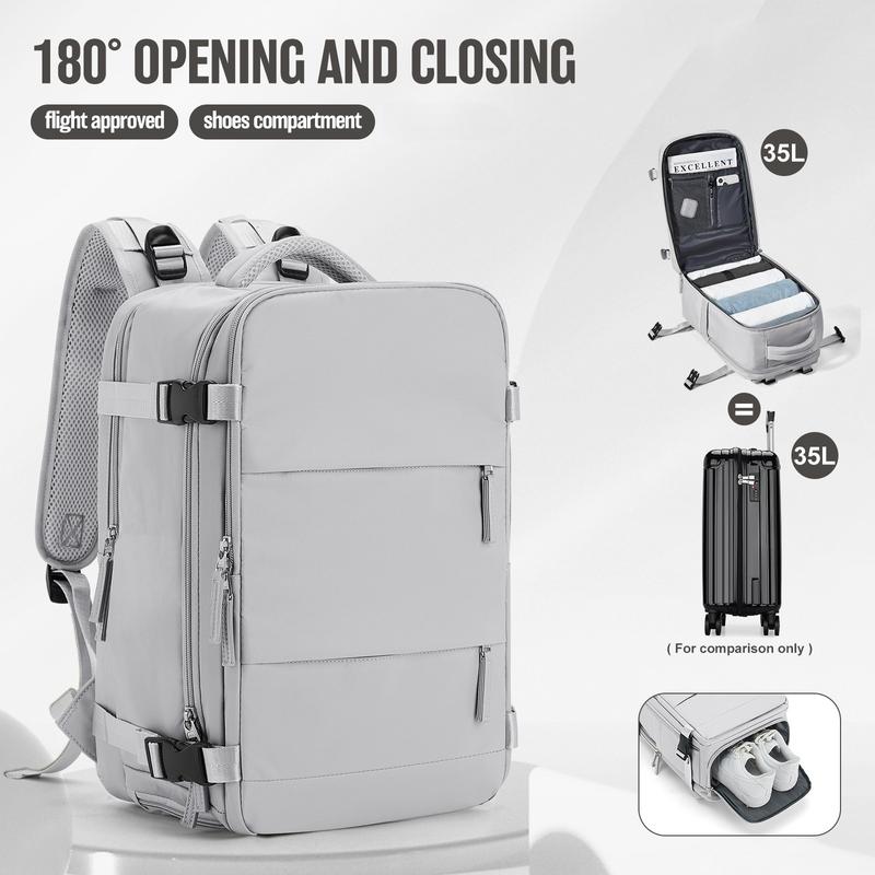 Ba Lô Du Lịch, Sức Chứa Lớn, Thiết Kế Thời Trang, Thích Hợp Cho Nam Và Nữ, Được Ủy Quyền Của Các Hãng Hàng Không, Hành Lý Ký Gửi, Túi Đi Học Thực Dụng, Thích Hợp Cho Sinh Viên Đại Học, Có Ngăn Đựng Giày Riêng / Cổng Sạc USB