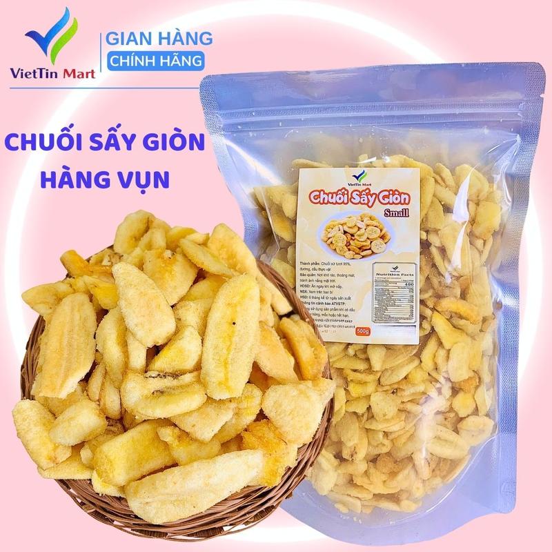  Chuối Sấy Giòn Hàng Vụn 500g VietTin Mart 