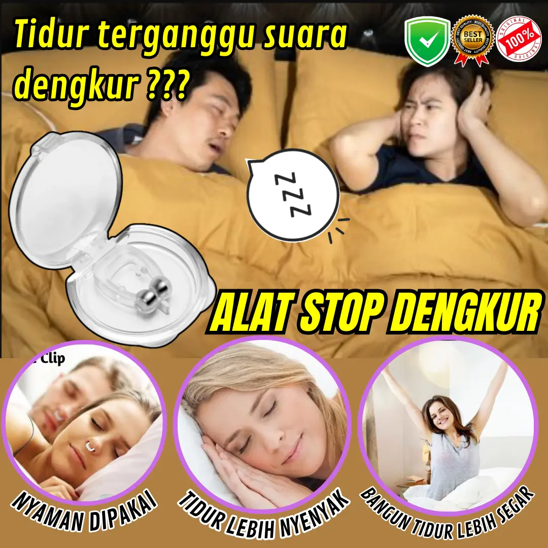 Penghilang Dengkur / Anti Suara Dengkuran / Snore Stopper Nose Clip Magnetic