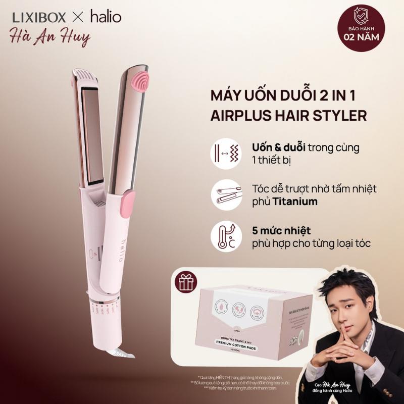 Máy Uốn Duỗi Halio 2in1 Tạo Kiểu Tóc Airplus Hair Styler - Máy Uốn, Máy Ép - Mới