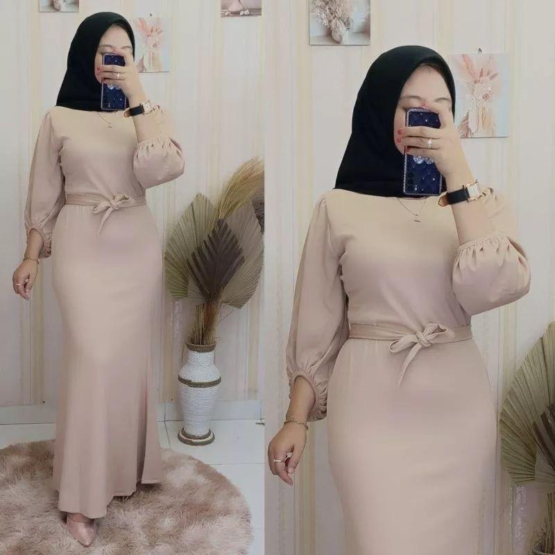 Nadia dress mermaid/gamis duyung ootp kondangan/gamis lebaran 2024 Elegant 3