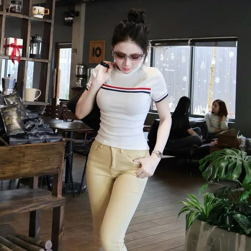 [BOZIP CHUẨN] Áo Thun Ôm body Có Phối Viền Sọc , Tạo Điểm  Nhấn Phong Cách Trẻ Trung . Chất liệu vải cotton mềm mịn , co giản thoải mái – BY BOOM STORE | BigBuy360 - bigbuy360.vn