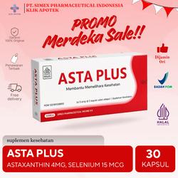 Promo ASTA PLUS Astaxanthin 4 MG & 8 MG | Natural Antioksidan untuk Kesehatan Harian | Vitamin Astaxanthin - 1 BOX ASTA PLUS 8 - Kota Bekasi - Klik.apotek