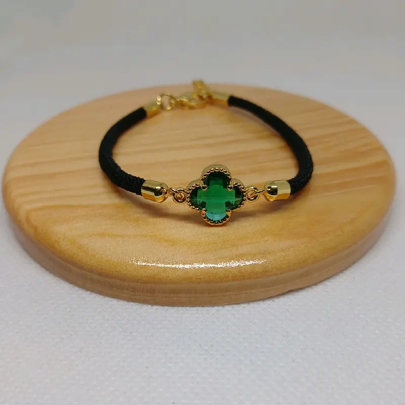 Gelang Tali Motif Cloverr Warna Warni Gelang Hoki Bracelets 2