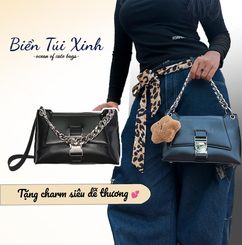 [Y2K STYLE] túi đeo chéo nữ cá tính retro – da mềm, khóa kim loại, nhỏ gọn & thời trang T08 tuicap nach 0