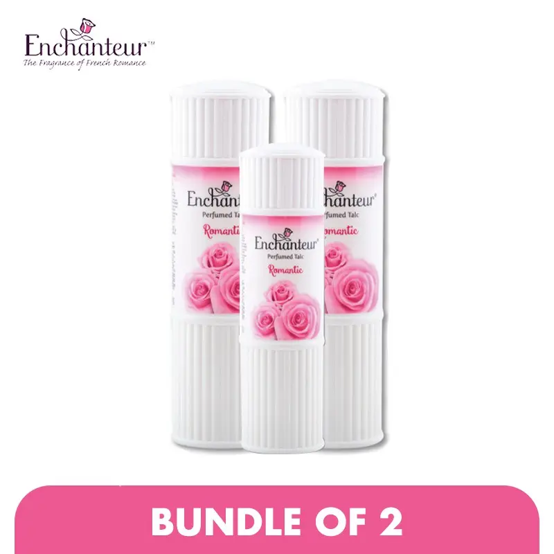 ENCHANTEUR Talcum Powder – Romantic 125g x2 + FREE 50g