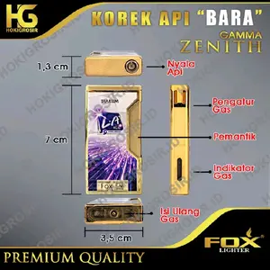 korek api tampilan elegant tahan angin bisa refil gas