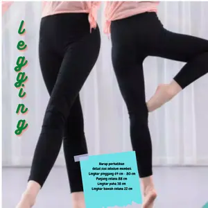 LEGING WANITA LEGGING POLOS HITAM IMPORT LEJING TEBAL PANJANG WUDHU SPORT CELANA MUSLIMAH CEWEK Y0X7