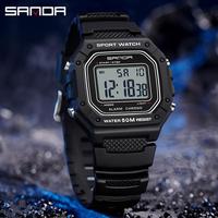 Gambar Jam Tangan Pria Digital Sport EL Backlight Tali Rubber Anti air SANDA 2156 - Green Army dari Sanda.idn Kota Administrasi Jakarta Barat 4 Tokopedia