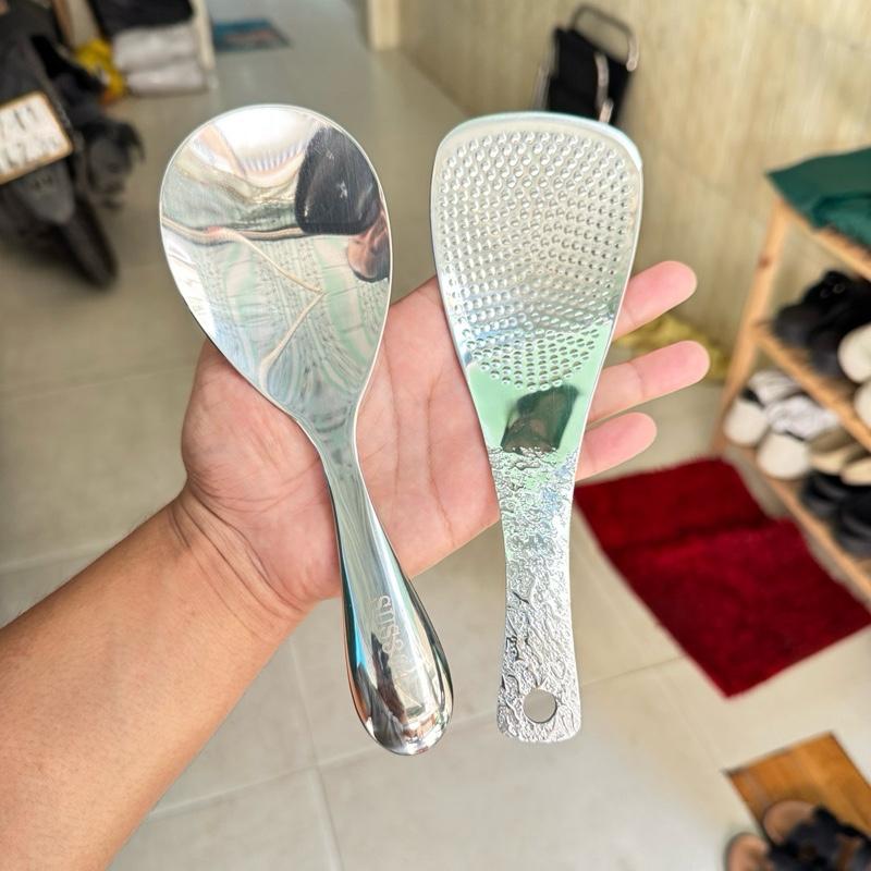 Loại Cao Cấp Muỗng Inox Múc Cơm Siêu Dày Sáng Bóng 1 vá xúc cơm cao cấp
