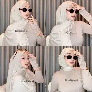 HIJAB JILBAB PASHMINA OVAL  INSTAN 4 LOOK BAHAN JERSEY