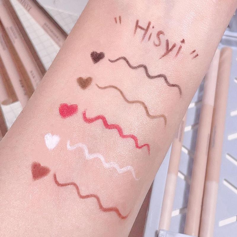Product Introduction of 5 Colors Matte Eyeliner Gel Pen/ Waterproof Lasting Eyeliner Red Smooth Women Black Eyes K9J4 31