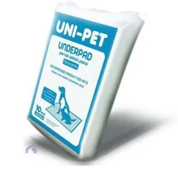 UNIPET Underpad Hewan Perlak Sekali pakai 1 Bal isi 10 pcs UNI-PET Perlak Hewan
