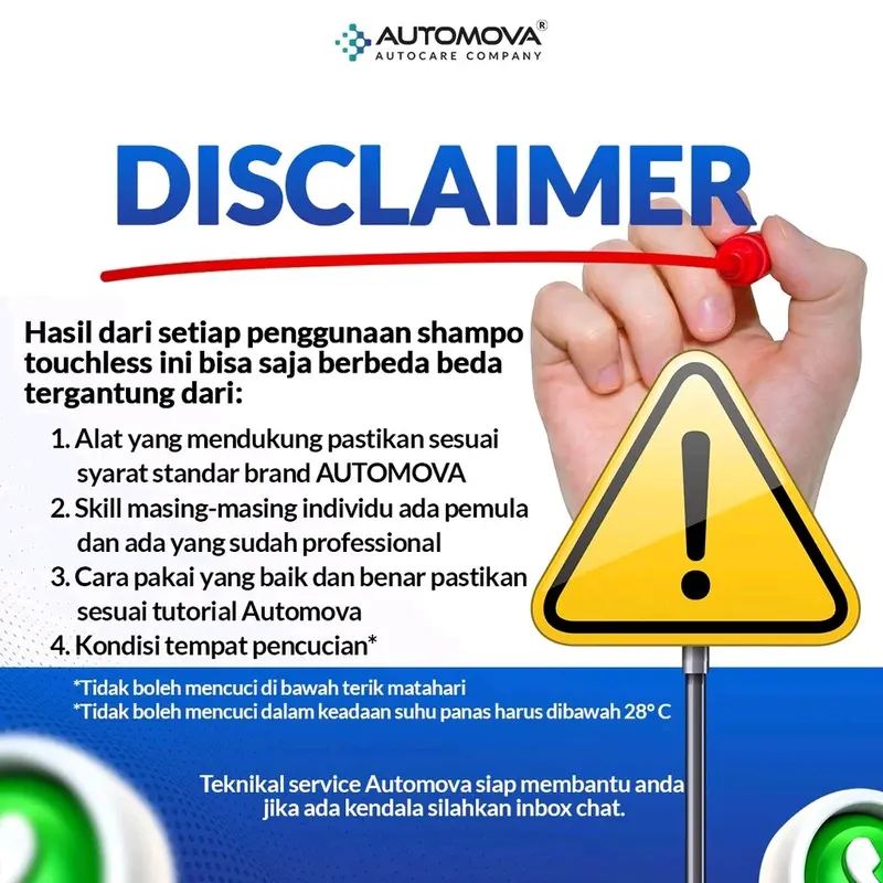 AUTOMOVA - TOUCHLESS SHAMPOO POWER FOAM BLASTER 500ML BY AUTOMOVA - SHAMPOO TANPA SENTUH POWER FOAM BLASTER 500ML - SHAMPOO TANPA SENTUH MOTOR DAN MOBIL 3