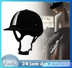 Equestrian Helmet Horse Riding Adjustable Helm Berkuda Bahan Abs + Velour