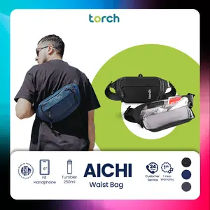 TORCH Aichi Tas Pinggang Selempang Konser Ringan Anti Air Pria Wanita - Waist Bag Crossbody Waterproof Outdoor