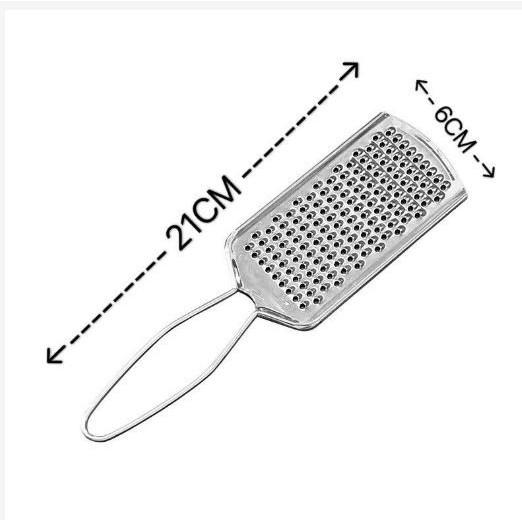 Parutan Keju Stainless Steel Alat Parut Cokelat Wortel Kentang Sayur Grated Cheese 21Cm Serbaguna 2